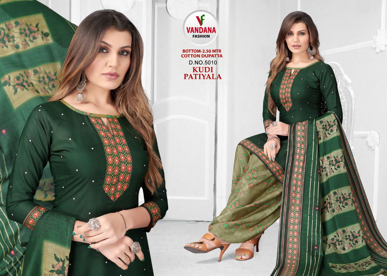 Vandana Kudi Patiyala 5 Casual Wear Heavy Wholesale Dress Material Collection